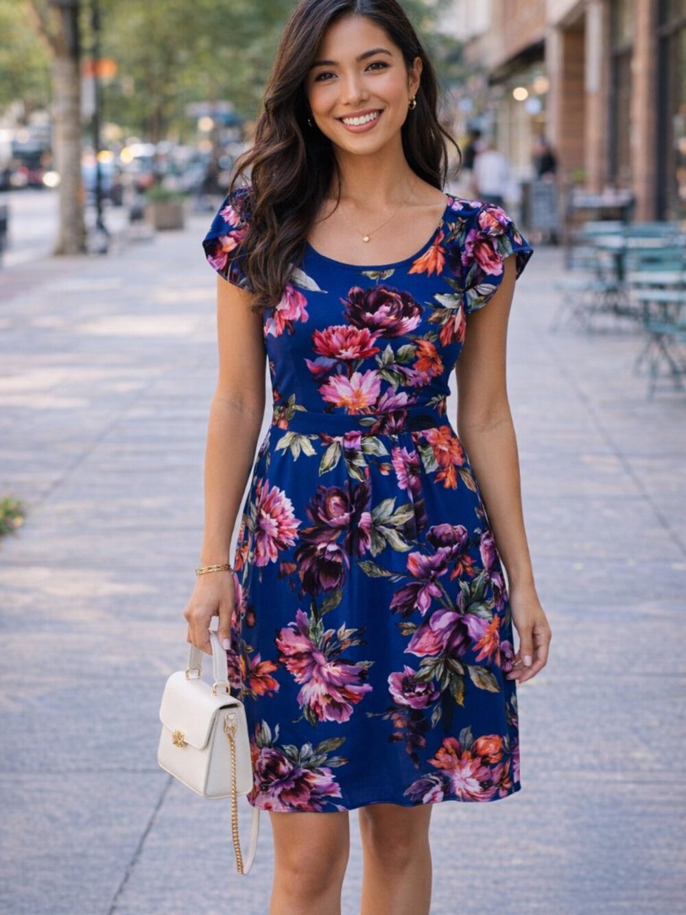 Moulinette Soeurs from Anthropologie Navy Satin Mini Dress